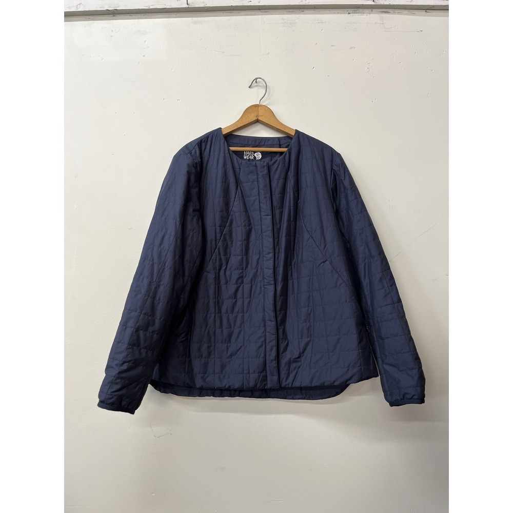 Mountain Hardwear Skylab Jacket Navy Blue Women's XL Quilted Puffer